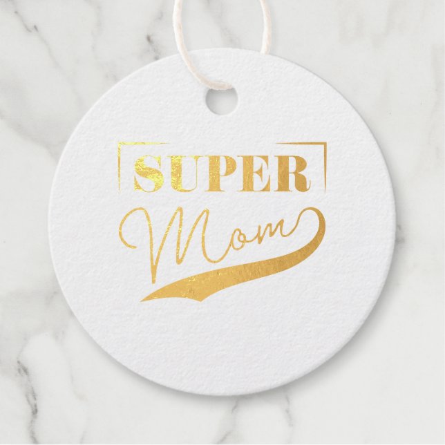 Super Mum Favour Tags (Front)