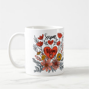 Super Mum Floral Mug