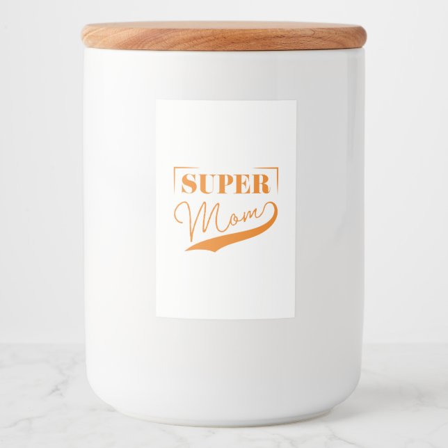 Super Mum Food Label (Front)