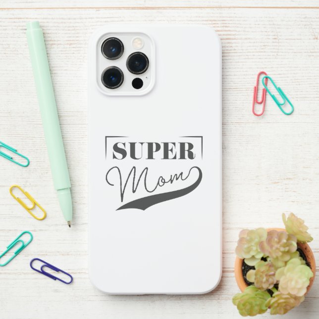 Super Mum iPhone Case (On Desk)
