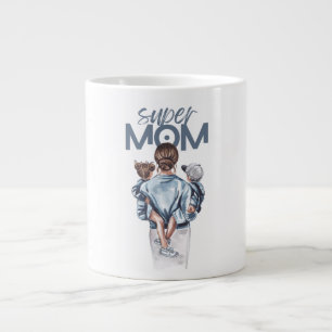 super mum large coffee mug