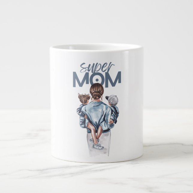super mum large coffee mug (Front)