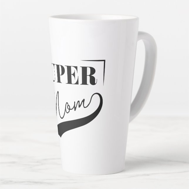 Super Mum Latte Mug (Right Angle)