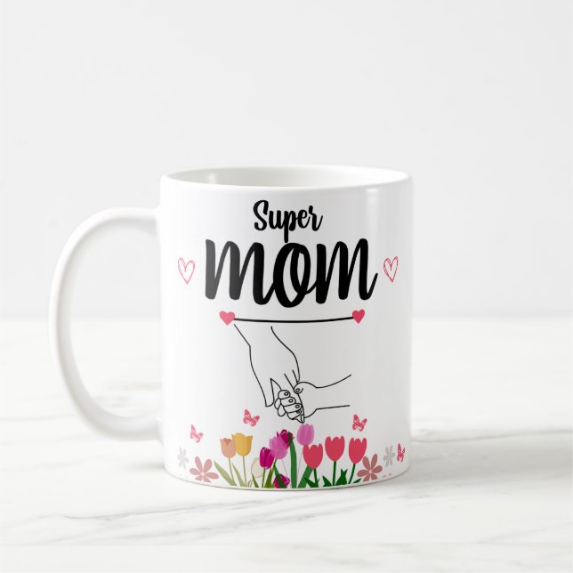 Super Mum Mother's Day Mug gift (Left)