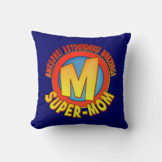 Super Mum Mother's Day Throw Pillow