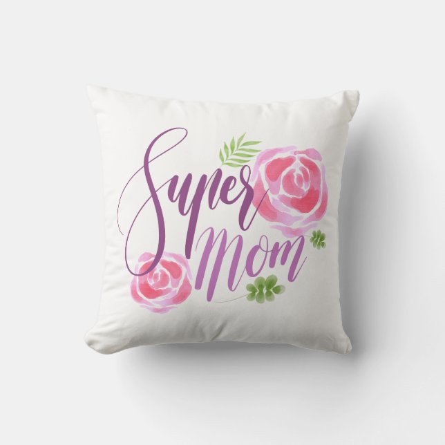 Super Mum Mother's Day | Throw Pillow (Front)