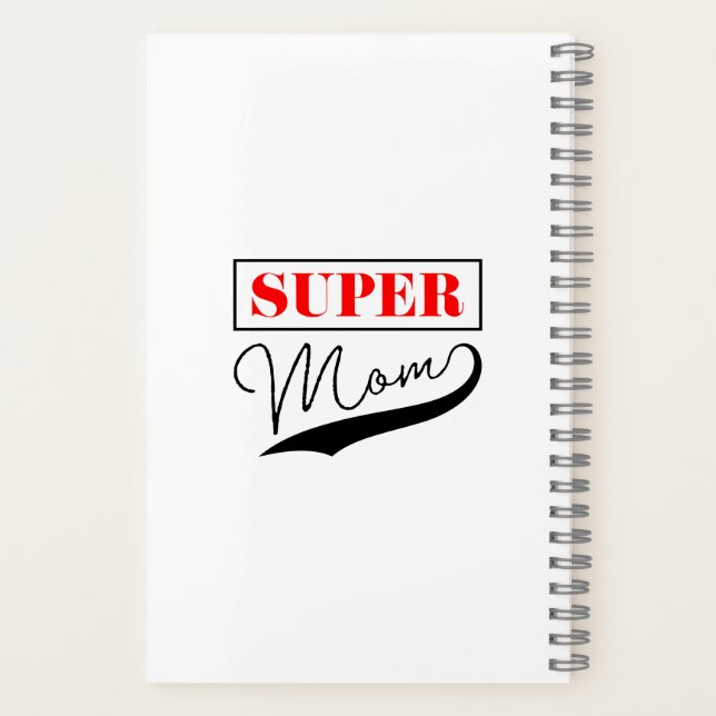 Super Mum Notebook (Back)