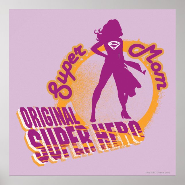 Super Mum Original Super Hero Poster (Front)