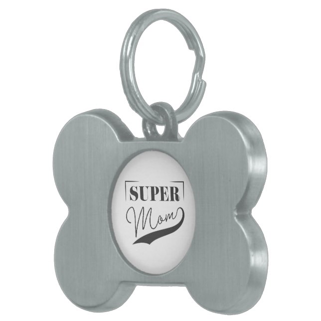 Super Mum Pet ID Tag (Front Right)