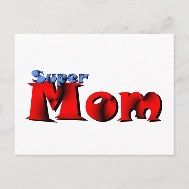 Super Mum Postcard (Front)