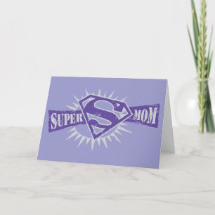 Super Mum Purple Starburst Card