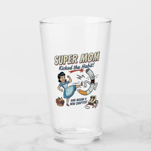 Super Mum Quit Smoking Glass