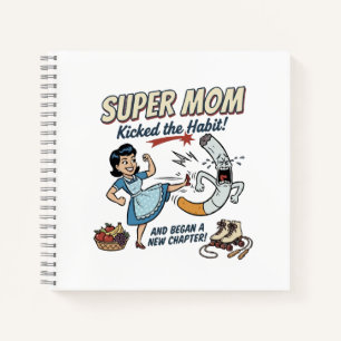 Super Mum Quit Smoking Notebook