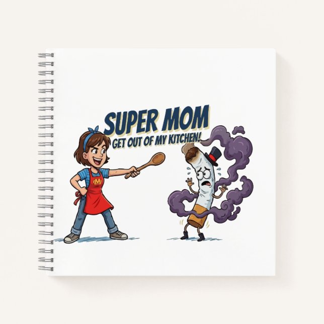 Super Mum Quit Smoking Success Notebook (Front)