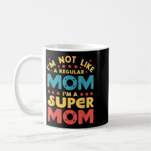 Super Mum Quote Funny Mother Humour Retro Vintage Coffee Mug