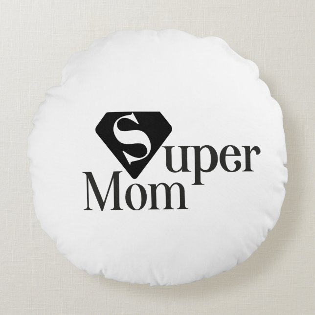 Super Mum Round Pillow (Front)