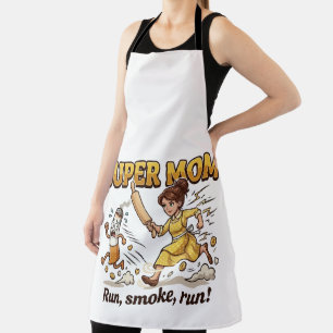 Super Mum Smoking Funny Apron