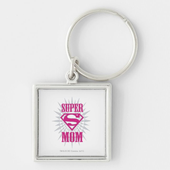 Super Mum Starburst Key Ring (Front)