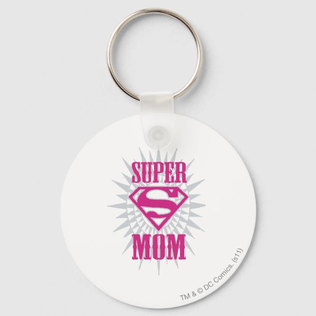 Super Mum Starburst Key Ring (Front)
