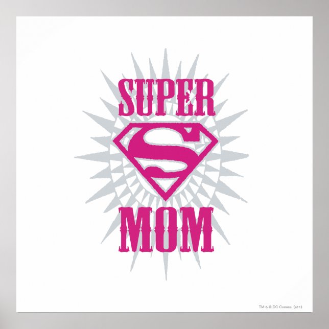 Super Mum Starburst Poster (Front)
