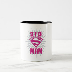 Super Mum Starburst Two-Tone Coffee Mug