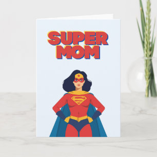 Super Mum Superhero Mother's Day Greeting Card