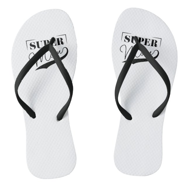 Super Mum Thongs (Footbed)