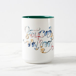 Super mum Two-Tone coffee mug