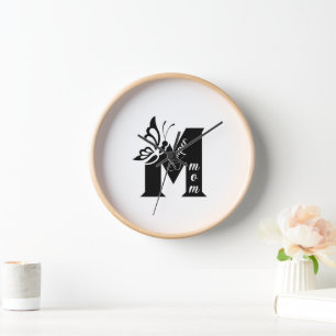 Super mum wall clock home decor living room