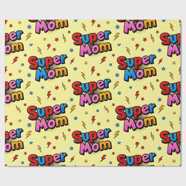 Super Mum Wrapping Paper (Flat)