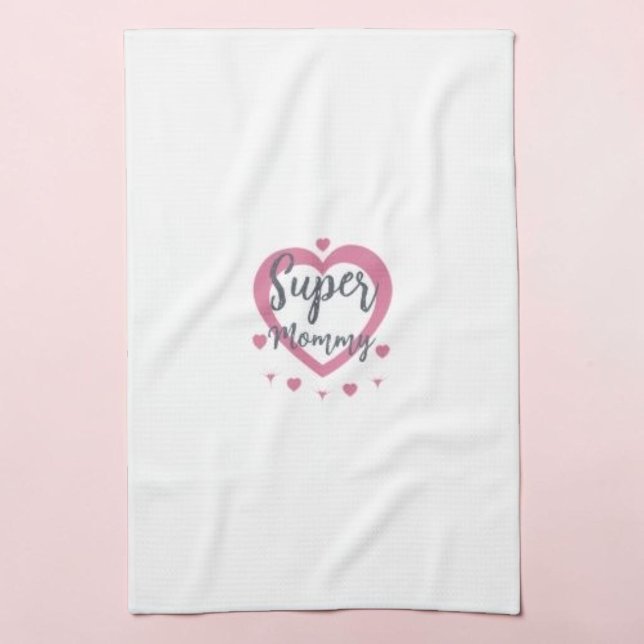 Super Mummy Personalised Best Mum Gift Kitchen Tea Towel (Creator Uploaded)