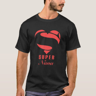 Super Nana Superhero Gift Family Christmas Costume T-Shirt
