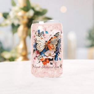 Super Natural Soul: Butterfly Garden Art Can Glass