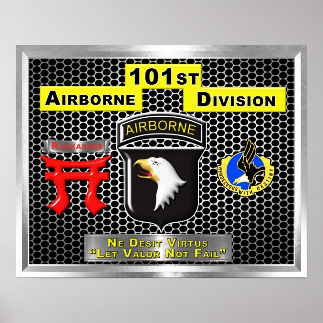 Super New Design of  101st Airborne Division Poster (Front)