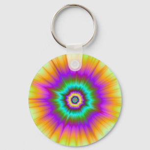 Super Nova In Colour Key Ring