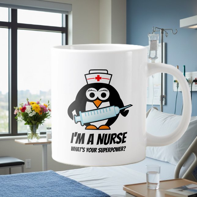Super nurse big giant jumbo mug nursing gift idea (nurse mug)