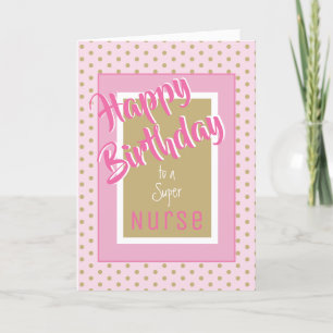 Super Nurse Birthday greeting card