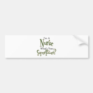 Super Nurse Bumper Sticker