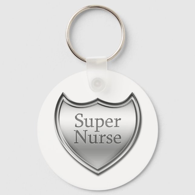 Super Nurse Emblem Key Ring (Front)