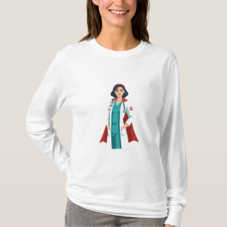 Super Nurse - Heroin in White Blouse T-Shirt
