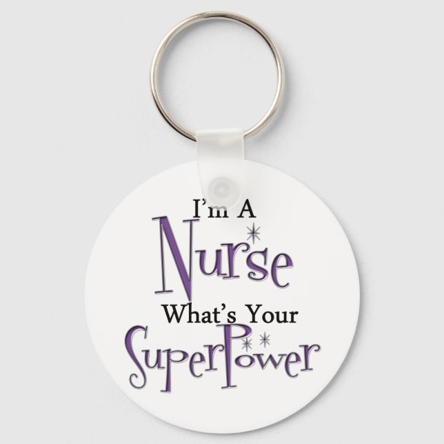 Super Nurse Key Ring (Front)