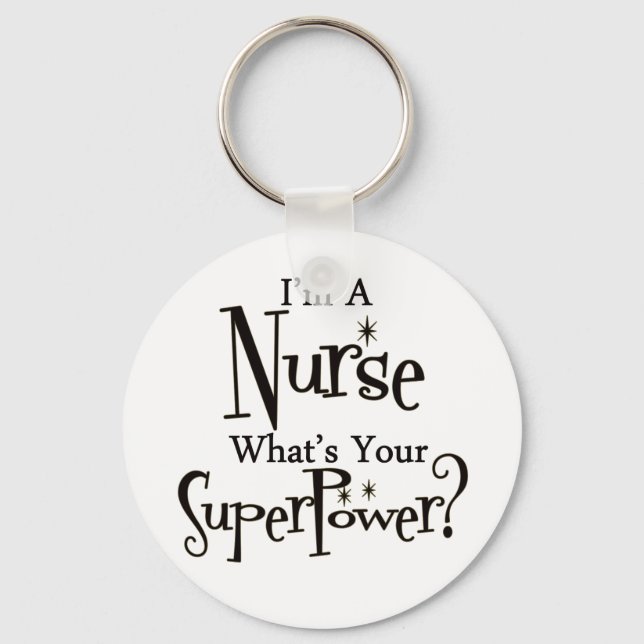 Super Nurse Key Ring (Front)