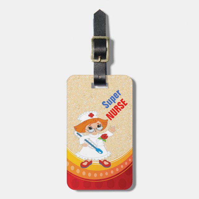 Super Nurse Luggage Tag (Front Vertical)