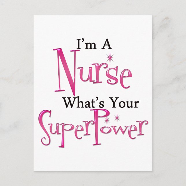 Super Nurse Postcard (Front)
