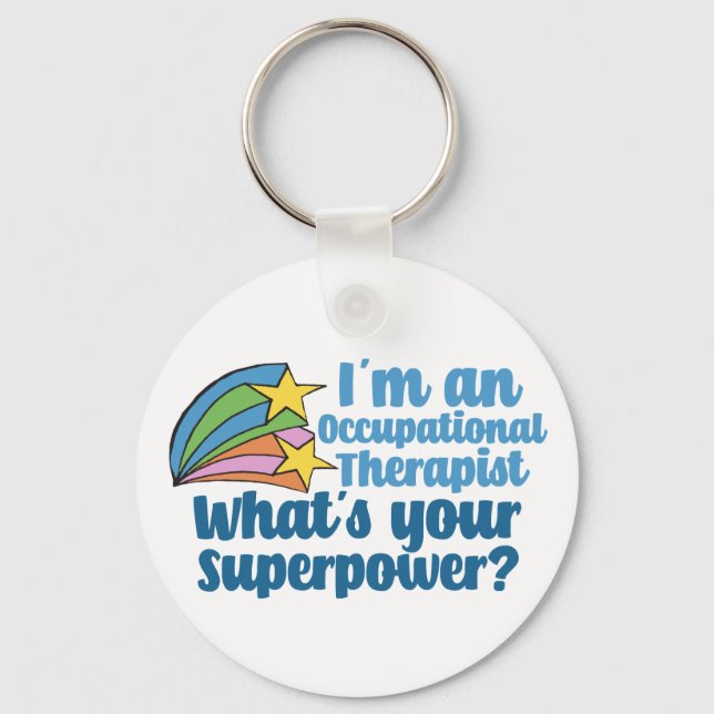Super Occupational Therapist Cute OT Key Ring (Front)