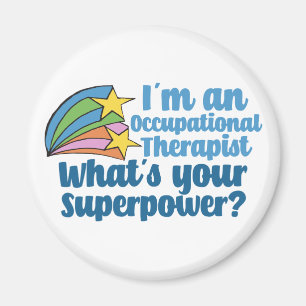 Super Occupational Therapist Cute OT Superhero Magnet