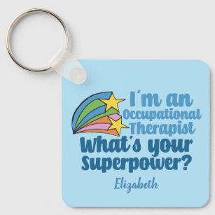 Super Occupational Therapist Cute Personalised OT Key Ring