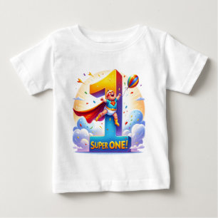 Super One: Celebrating the First Year in Heroic Baby T-Shirt