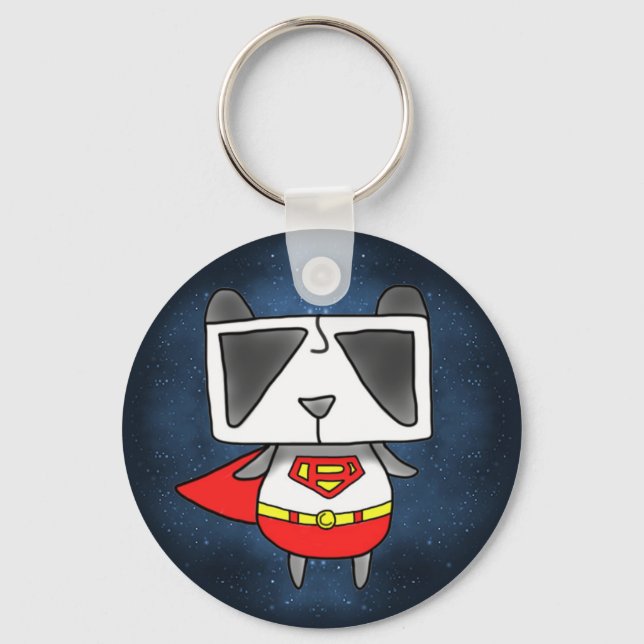 Super Panda Key Ring (Front)