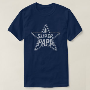 Super Papa distressed T-Shirt